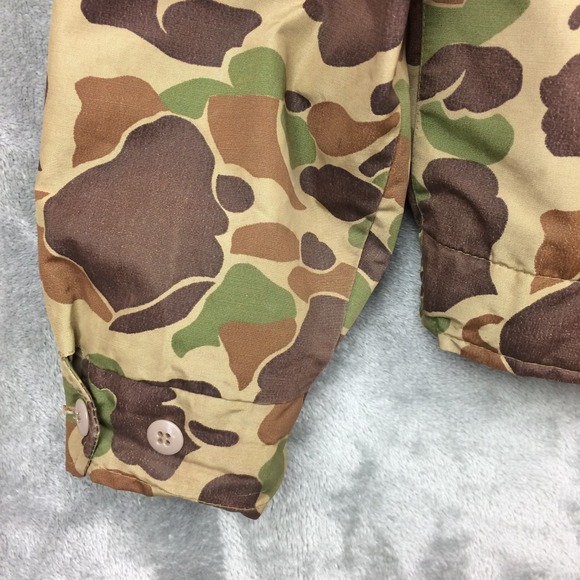 Vtg Woods Goose Camo Jacket Shell w Zip In Down Vest Mens Large Canada Hunting - Picture 11 of 16